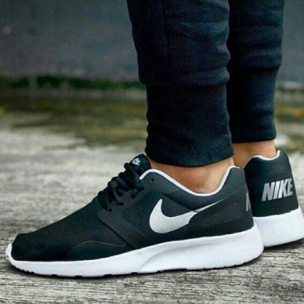 Black and white Nike sneakers
